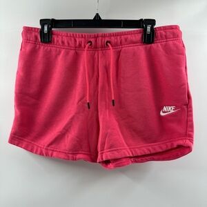 Nike Women’s Fleece Lounge Shorts – Hot Pink, Size Medium